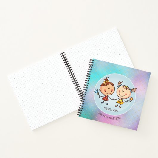 女の子のお友達へのBFFのかわいいプレゼントかわいい ノートブック (内部)