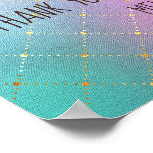 女の子のお友達へのBFFのかわいいプレゼントかわいい ポスター (角)