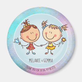 女の子のお友達へのBFFのかわいいプレゼントかわいい マグネット