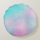 女の子のお友達へのBFFのかわいいプレゼントかわいい ラウンドクッション (裏面)