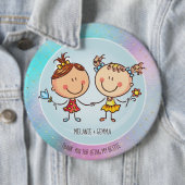 女の子のお友達へのBFFのかわいいプレゼントかわいい 缶バッジ (インサイチュ)