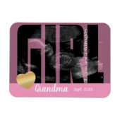 女の子のお知らせ – DIY文字付ソノグラム マグネット (横)