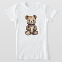 女の子のかわいいクマTシャツ Tシャツ