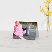 女の子のかわいいノートカード カード (黄色い花)