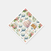 女の子のためにテーマを設定したゴルフの誕生日パーティーピンク スタンダードカクテルナプキン (角)