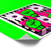 女の子のために手のポスターで話す ポスター (角)