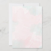 女の子のためのいくつかのバニーの特別な本の赤ちゃんシャワー 招待状 (裏面)