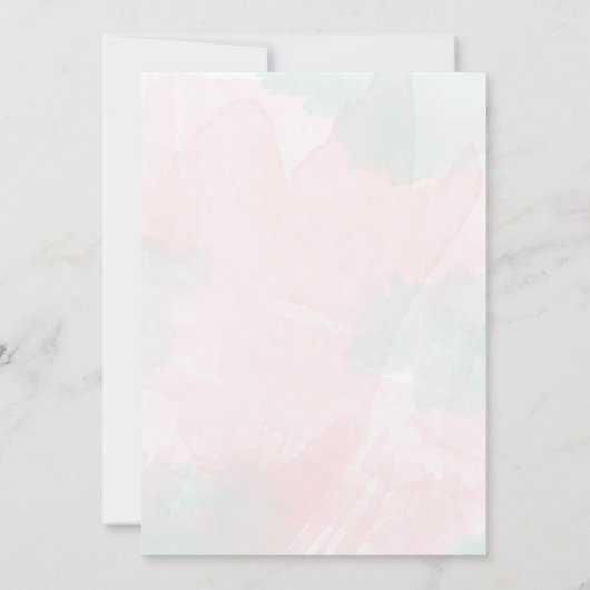 女の子のためのいくつかのバニーの特別な本の赤ちゃんシャワー 招待状 (裏面)