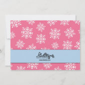 女の子のためのアイススケートのパーティー 招待状 (裏面)