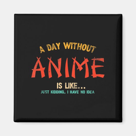 女の子のためのアニメ日本ののマーチの贈り物のない日 マグネット (正面)