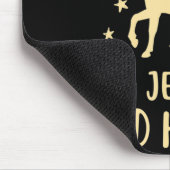 女の子のためのイエスと馬の馬のプレゼント マウスパッド (コーナー)