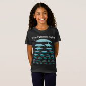 女の子のためのイルカの贈り物 |美しいデザイン Tシャツ (正面フル)