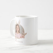 女の子のためのイースター・バニー・フォトマグ コーヒーマグカップ (正面左)