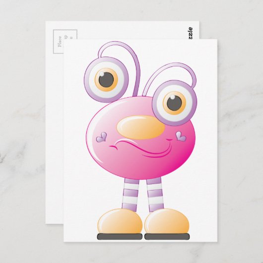 女の子のためのエイリアン侵略1 ポストカード (正面/裏面)