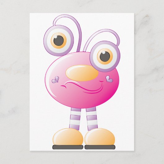 女の子のためのエイリアン侵略1 ポストカード (正面)