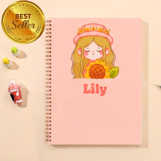 女の子のためのオーダーメイドノートブック ノートブック