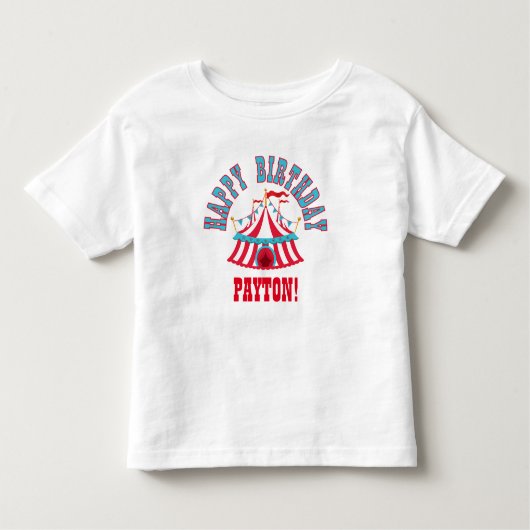 女の子のためのカスタムな誕生日のカーニバルのTシャツ トドラーTシャツ (正面)