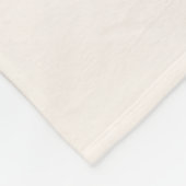 女の子のためのジャンボレインボーかわいいモノグラムの名前ピンク フリースブランケット (角)