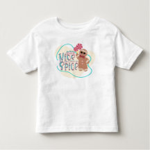 女の子のためのジンジャーブレッドクリスマスTシャツ