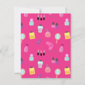 女の子のためのスパのパーティーを、甘やかします 招待状 (裏面)