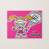 女の子のためのテニスパズルギフト ジグソーパズル (横)