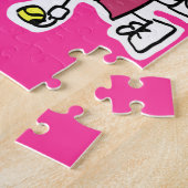 女の子のためのテニスパズルギフト ジグソーパズル (側面)