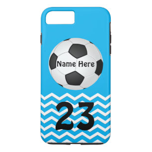 女の子のためのパーソナライズなサッカーのiPhoneのケース iPhone 8 Plus/7 Plusケース