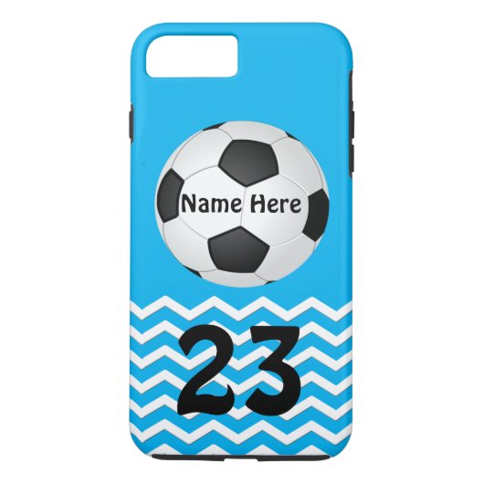 女の子のためのパーソナライズなサッカーのiPhoneのケース Case-Mate iPhoneケース (裏面)