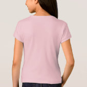 女の子のためのパーソナライズなペンギンのワイシャツ Tシャツ (裏面)