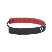 女の子のためのパーソナライズな黒の非スリップのヘッドバンド アスレチックヘッドバンド (左)