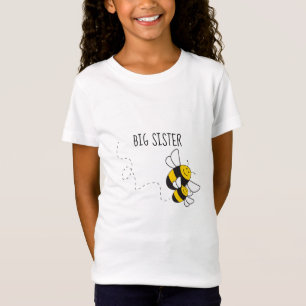 女の子のためのビー(昆虫)マルハナバチTシャツになる姉 Tシャツ
