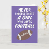 女の子のためのピンクのサッカークラブカード かわいい子供のためのスポーツ カード (黄色い花)