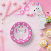 女の子のためのピンクの洗礼パーティーボウル ペーパーボウル (パーティー)