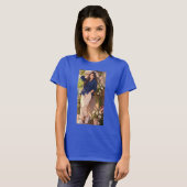 女の子のためのブルーサマーのTシャツ Tシャツ (正面フル)