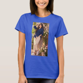 女の子のためのブルーサマーのTシャツ Tシャツ