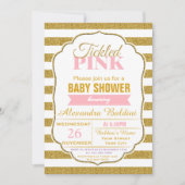 女の子のためのベビーシャワーの招待状 招待状 (正面)