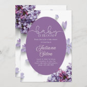 女の子のためのベビーシャワー招待状 招待状 (正面/裏面)