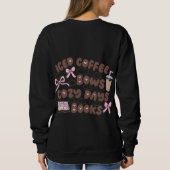 女の子のためのボウフード付きスウェットシャツ スウェットシャツ (裏面)