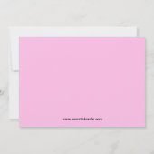 女の子のためのボーリングをするパーティーの誕生日の招待状 招待状 (裏面)