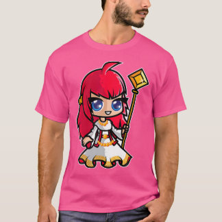 女の子のためのマンガスケッチのシャツとしてのアニメプリンセス Tシャツ