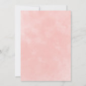 女の子のためのメールによるベビーシャワー 招待状 (裏面)