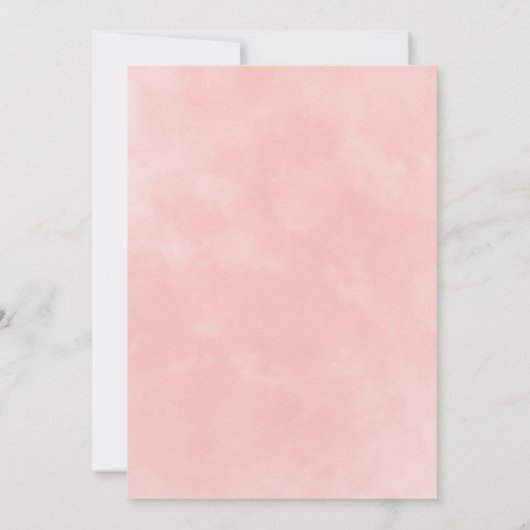 女の子のためのメールによるベビーシャワー 招待状 (裏面)