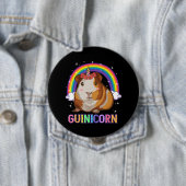 女の子のためのモルモットGuinea Pig Unicorn 缶バッジ (インサイチュ)