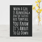 女の子のためのランニングカード 彼女のための子供たち カード (黄色い花)