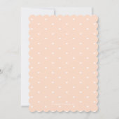 女の子のためのワイルドフラワーのベビーシャワー招待状 招待状 (裏面)