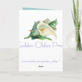 女の子のためのヴィンテージのバースデー・カード カード (裏面)