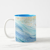 女の子のための人魚の夢 ツートーンマグカップ (左)