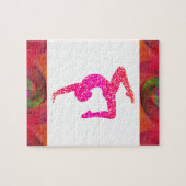 女の子のための体操パズル。 ジグソーパズル (横)