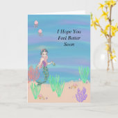 女の子のための健康なカードをすぐに得て下さい カード (黄色い花)