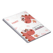 女の子のための可愛い恐竜のジャーナル – おもしろいと激しい！ ノートブック (右側)